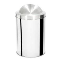 Lixeira Basculante 35 Litros Aço Inox