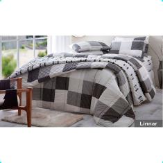 Jogo De Cama Queen Duplo 4 Peças Linnar 250x240cm 140 Fios Realce Premium