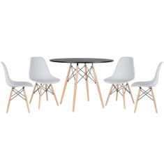 KIT - Mesa Eames 100 cm + 4 cadeiras Eames DSW