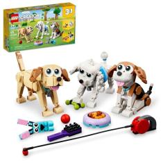 LEGO® Creator 3 em 1 – Cachorros Adoráveis Brinquedo de Montar Raças de Cachorros 31137