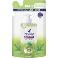 Rexona Sabonete Líquido Antibacterial Para As Mãos Erva-Doce Sachê 500Ml