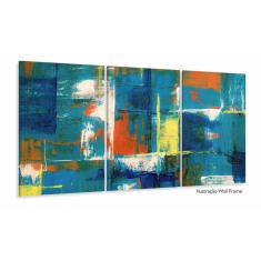 Quadro Decorativo Sala Quarto Abstrato 3 peças 120x60