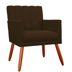 Poltrona Decorativa Cecília Suede Cores Variadas - DS Estofados