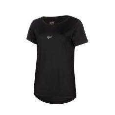 Speedo T-shirt Basic Stretch Fem., Camiseta Manga Curta Feminino, Preto (Black), P