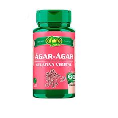 Ágar Ágar Gelatina Natural 60 cápsulas Unilife