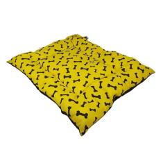Cama Para Cachorro Ossinho Amarelo 55x79cm Grande