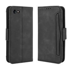 Capa com compartimento para cartão para iPhone 7/iPhone 8, capa flip carteira de couro para iPhone 7/iPhone 8, capa magnética retrô para celular, capa carteira com compartimentos para cartões