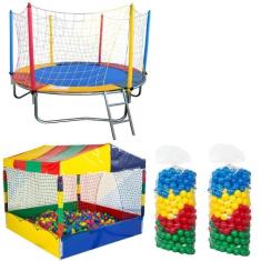 Cama Elástica Pula Pula 2,30m Nacional Piscina de Bolinhas 1,50m 1.000