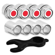 Capa Bico de Válvula Cromado Pneu Japão - DCAPS