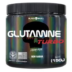 Imagem de Glutamine Turbo Caveira Preta - Glutamina 150g Glutamine Turbo 150g