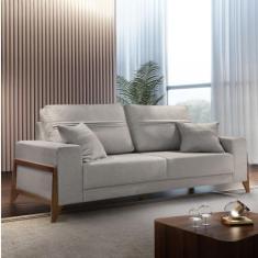 Sofá 4 lugares 220cm com Almofadas Milão - Martins Estofados