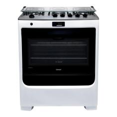 Fogão Consul 5 Bocas Branco Com Dupla Chama E Timer Digital - Cfs5qab Bivolt