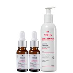 Kit Adcos Tratamento Boost Facial - Sabonete Facial 240ml + Sérum Anti-Idade 2x15ml