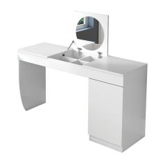 Escrivaninha Penteadeira Eva com Nicho Organizador 136 cm Branco - D`Rossi
