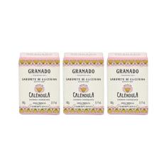 Sabonete Granado 90G Glicerina Calendula-Kit C/3Un