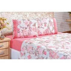 Jogo de Lençol Naturale Casal 4 Peças Estampado Varias Cores - Doce La