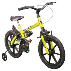 Bicicleta Track & Bikes Dino, Aro 16, Neon - TRACK BIKE