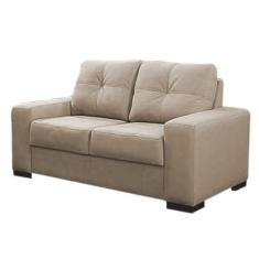 Sofá 2 Lugares 150cm Turim Couro Bege 66 - Gran Belo