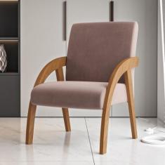 Poltrona Decorativa Veludo Duda Espresso Móveis - Viero