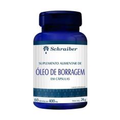 Óleo borragem 400mg 60 cápsulas schraiber