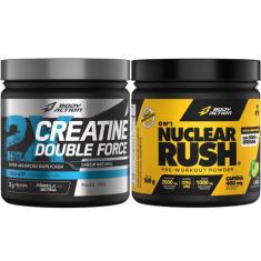 Creatina Double Force 150g + Pré Treino Nuclear Rush 100g - Bodyaction