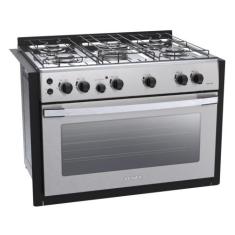 Fogao a Gas de Embutir 5 Bocas Venax Gaudi Platinum GII Inox, 220V