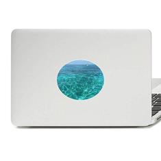 Decalque de notebook com emblema de vinil e imagem da natureza ciência da água do oceano