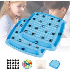 Jogo de xadrez magnético com pedras conjunto de xadrez magnético jogo de tabuleiro de xadrez magnético fof crianças adultos festa de família/945 (Size : 2 Pcs)