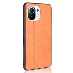 Capa adequada para Xiaomi Mi 11 capa de celular estilo couro escudo robusto 360° protege seu telefone capa de cor retrô para Xiaomi Mi 11