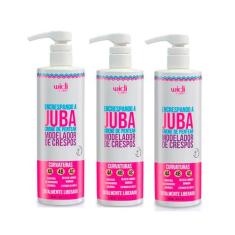 Kit 3 Encrespando a Juba Creme de Pentear  500ml - Widi Care
