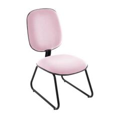 Cadeira Diretor Trapézio para Escritório Linha Uno Rosa