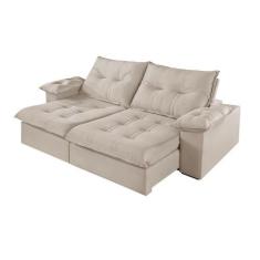 Sofá 2 Lugares Retrátil e Reclinável Martins M-183 Veludo - Martins Es