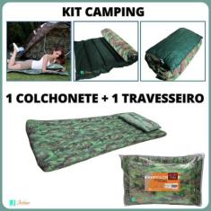 Kit Camping FA Maringá Solteiro 78x188 (1 Colchonete + 1 Travesseiro) 