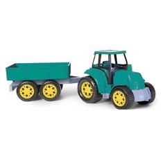 Trator Brinquedo Infantil Menino Caçamba Agrícola Grande - Poliplac, V