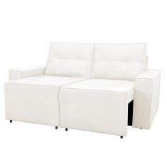 Sofá Retrátil Polo 1,80M Confortavel para Sala Suede Herrero, Bege