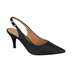 Sapato Scarpin Feminino Vizzano – Bico Fino, Aberto com Fivela, Confortável e Elegante