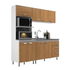 Cozinha Modulada Ipanema 3 Peças - Branco - Cinnamomo Branco - Cinnamomo