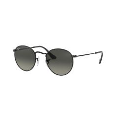Óculos de Sol Ray-Ban Round Flat 0RB3447NL 002/71 Tam 53 / Preto - Lentes Cinza Gradiente