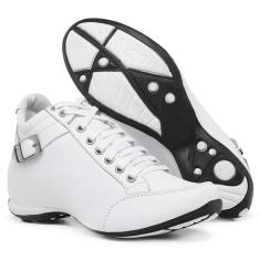 Botinha Feminina Tênis Couro Legitimo Super Confortável-Feminino