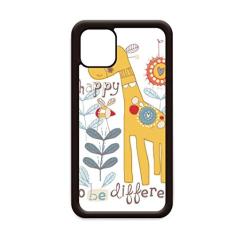 Capa de desenho animado girafa amarelo para iPhone 12 Pro Max para Apple Mini Mobile Case Shell