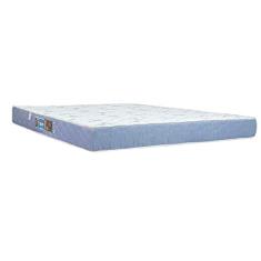 Colchão Casal Sleep Max Espuma D45 138x188x15cm Branco/Azul - Castor