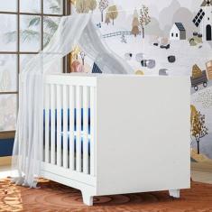 Berço Mini Cama Life 100% Mdf com Colchão Branco - Tigus, Branco
