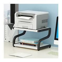 Suporte de impressora, suporte de impressora, prateleira de mesa, mesa com armazenamento, escritório, casa, mesa, impressora, organização de escritório, para impressoras, máquina de fax, scanner, suporte de impressora para mesa