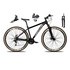 Bicicleta Aro 29 Absolute Nero 5 24v Câmbio Shimano Acera K7 Suspensão Trava Disco Pneus com Faixa-Unissex