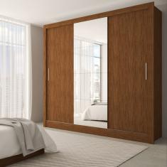 Guarda-Roupa Casal Katherine Slim 3 Portas com Espelho
