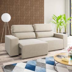 Sofá 3 Lugares Retratil e Reclinável 200cm Veludo Gold Viero Móveis