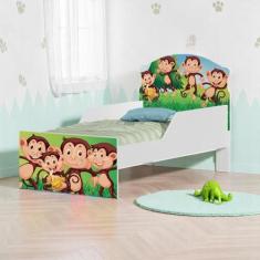 Mini Cama Macacos Com Colchão - Kids Mobili