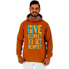 Blusa Moletom Tradicional Com Touca MXD Conceito Give Respect, M, Most