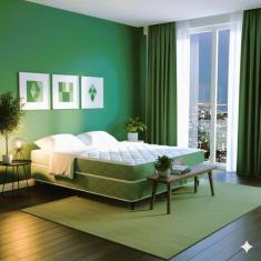 Cama Box King Castor Sleep Max D33 193x203x52 + Box Castor, Verde, Kin
