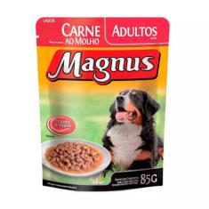 Ração Úmida Magnus Sachê Para Cães Adultos Sabor Carne - 85G